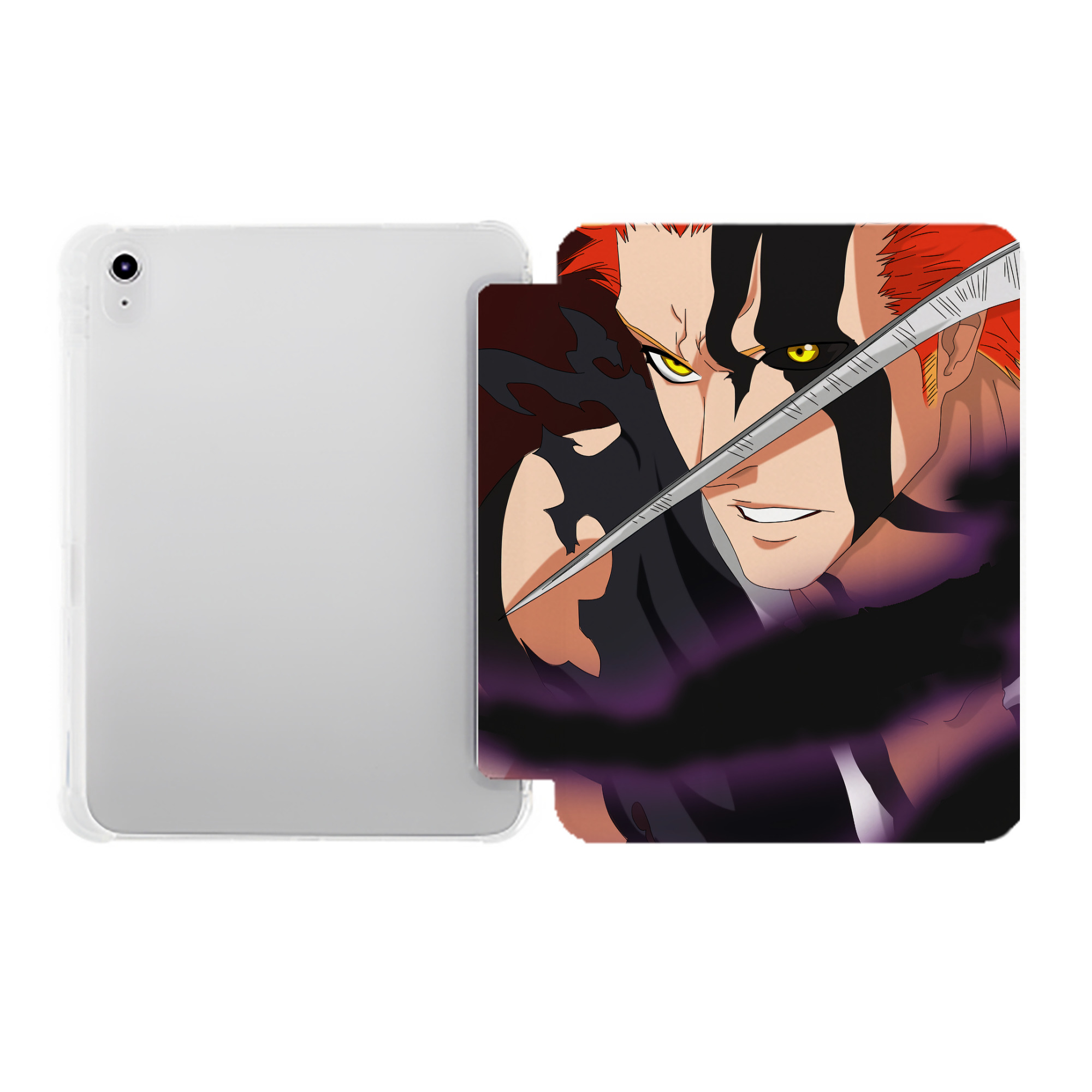 （画像用） ブリーチ BLEACH IPad ケース ペン収納付き 三つ折りスタンド PUレザー×シリコン 対応機種9.5/10.5/10.9インチ